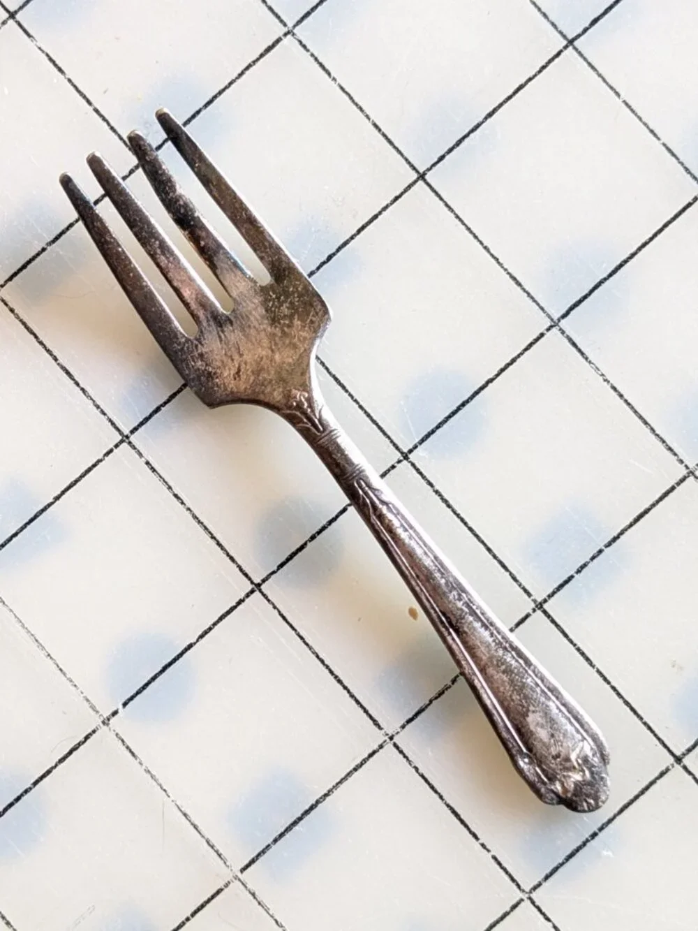 Set of 5 Silverplate Flatware - Spoons and a Fork Vintage